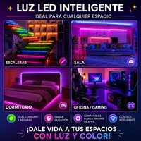Tira LED RGB Inteligente – Control por App y Mando a Distancia